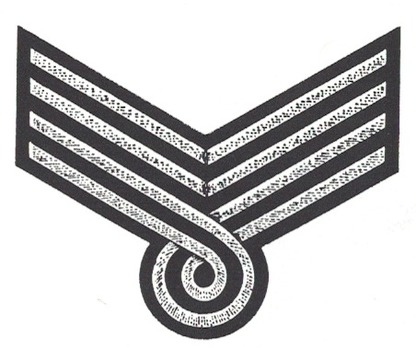 DAF 2nd Pattern Gauwerkscharführer Sleeve Rank Insignia Obverse