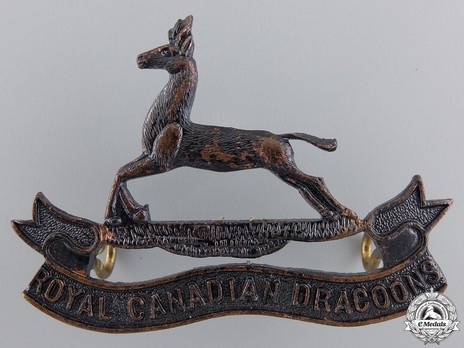 Royal Canadian Dragoons Officers Cap Badge Obverse