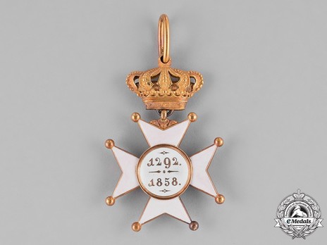 Merit Order of Adolph of Nassau, Civil Division, II Class Commander (in gold) Reverse