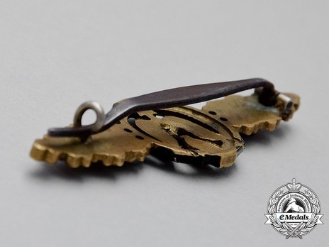 Short-Range Night Fighter Clasp, in Gold Reverse
