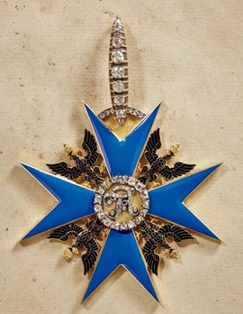 High Order of the Black Eagle, Cross (with diamonds) Obverse