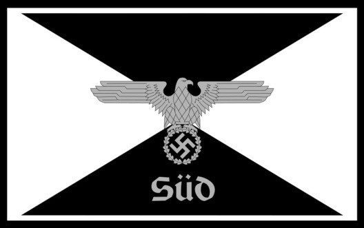 Allgemeine SS District Command Flag Obverse