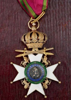 House Order of Saxe-Ernestine, Type II, Military Division, I Class Commander Cross (swords on ring) Obverse