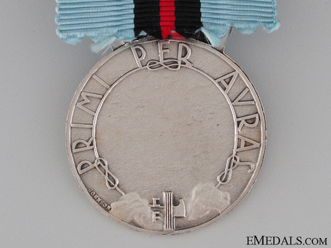 Silver Medal (stamped "ME JOHNSON") (Silvered War Material) Reverse