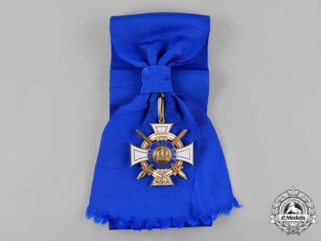 Order of the Crown, Military Division, Type II, I Class Cross (with ORE ribbon & swords)
