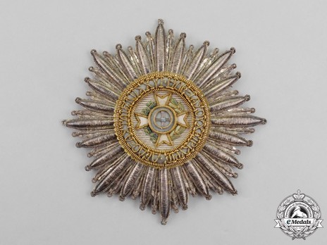 Order of the Redeemer, Type I, Grand Cross Breast Star (in cloth) Obverse
