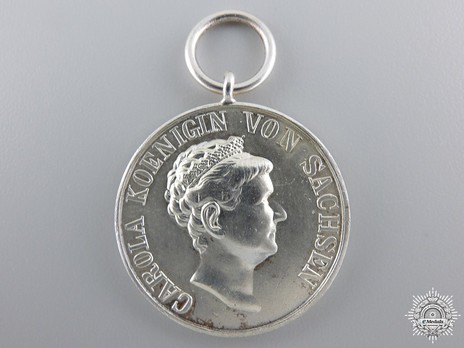Crown Princess Carola Medal, Type II, in Silver (variant) Obverse