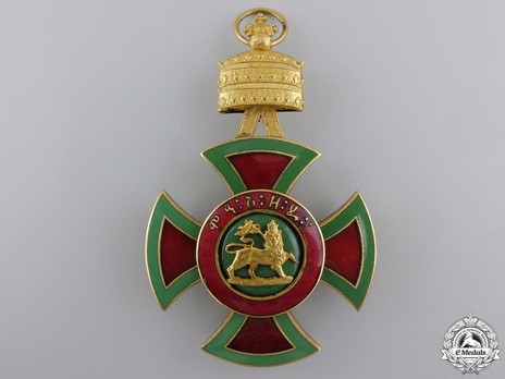 Order of Emperor Menelik II, Grand Cross Obverse