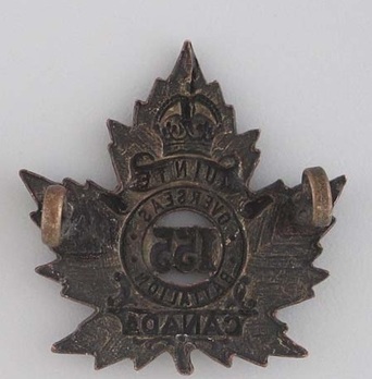 155th Infantry Battalion Other Ranks Collar Badge Reverse