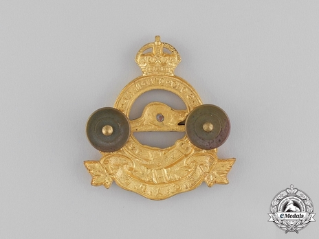 Royal Canadian Army Pay Corps Officers Cap Badge Reverse