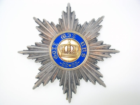 Order of the Crown, Civil Division, Type II, I Class Breast Star (in gold) Obverse