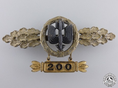 Long-Range Day Fighter Clasp, in Gold (with "200" pendant) Obverse