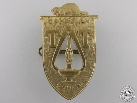 Canadian Technical Training Corps Other Ranks Cap Badge Obverse