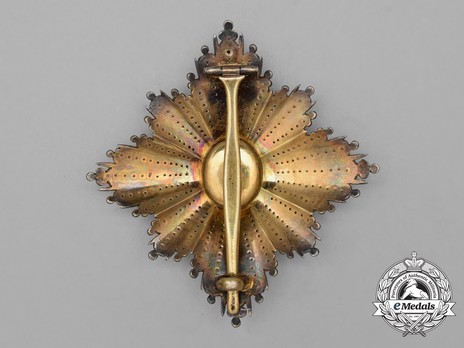 Order of the White Eagle, Type II, Civil Division, II Class Breast Star Reverse