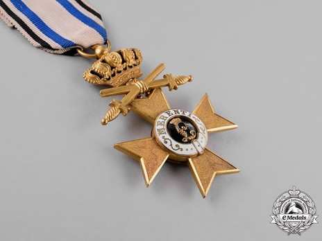 Order of Military Merit, Military Division, I Class Military Merit Cross (with crown) Obverse