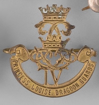 4th Princess Louise Dragoon Guards Other Ranks Cap Badge Obverse