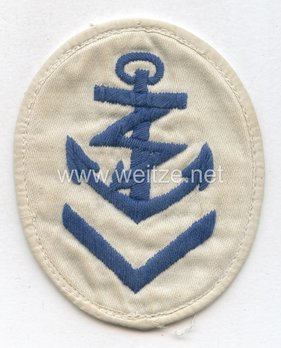 Kriegsmarine Obermaat Radio Operator Insignia (embroidered) Obverse