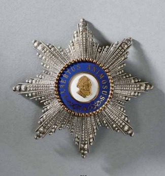 Albert Order, Type I, Civil Division, Grand Cross Breast Star (with facetted rays) Obverse
