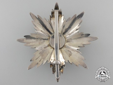 House Order of the Golden Flame, Breast Star (in silver) Reverse