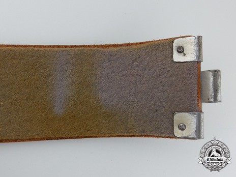 Luftwaffe Brown Leather Belt Strap Reverse