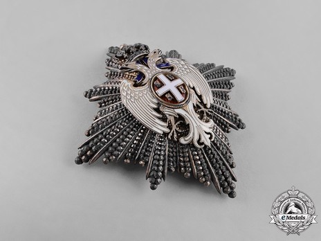 Order of the White Eagle, Type II, Civil Division, II Class Breast Star Obverse