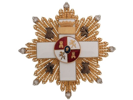 3rd Class Breast Star (white distinction pension) Obverse