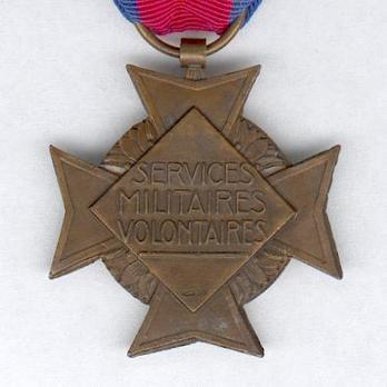 Bronze Cross (Army, stamped "M DELANNOY") Reverse