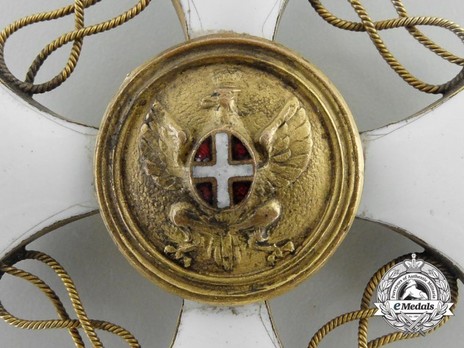 Order of the Crown of Italy, Commander Cross (in bronze gilt) Reverse Detail
