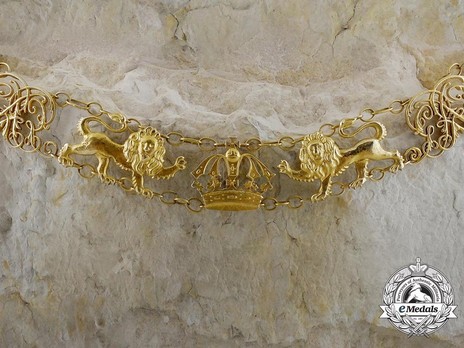 Royal Guelphic Order, Gold Collar (in gold) Obverse Detail