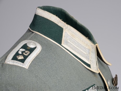 German Army Infantry NCO's Dress Tunic Collar Detail