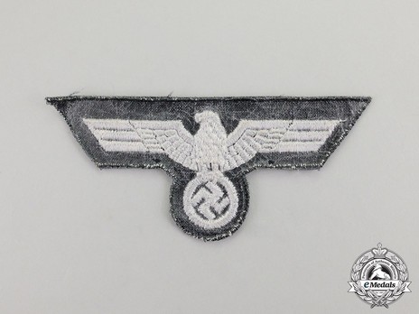 German Army Panzer NCO/EM's Breast Eagle (Cut-Out Backing) Reverse