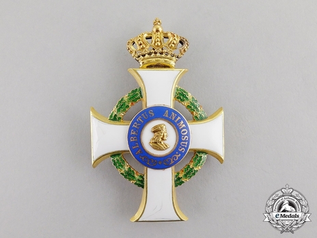 Albert Order, Type II, Civil Division, Officer (in gold) Obverse