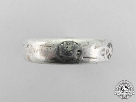SS Death's Head Ring (to unknown recipient) Reverse