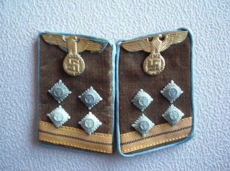 NSDAP Haupt-Gemeinschaftsleiter Type IV Ort Level Collar Tabs Obverse