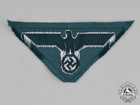 German Army NCO/EM's Breast Eagle (Triangular Backing) Reverse