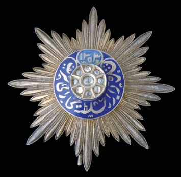 Order of Noble Bukhara, Order of the Crown of the State of Bukhara, Gold Star with diamonds
