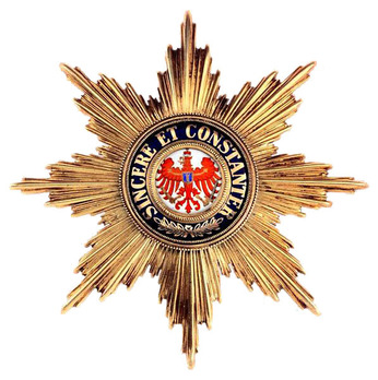 Order of the Red Eagle, Type V, Civil Division, Grand Cross Breast Star (in gold) Obverse