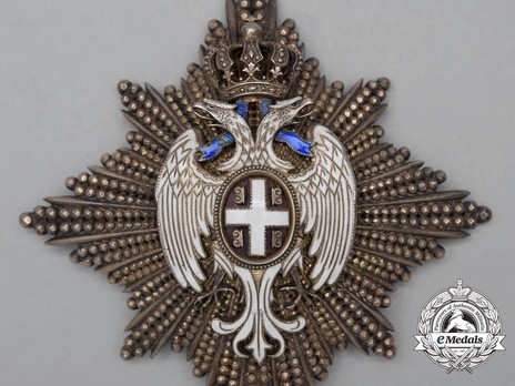Order of the White Eagle, Type I, Civil Division, I Class Breast Star Obverse