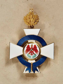 Order of the Red Eagle, Type V, Civil Division, I Class Cross (with oak leaves & enamelled ribbon) Obverse