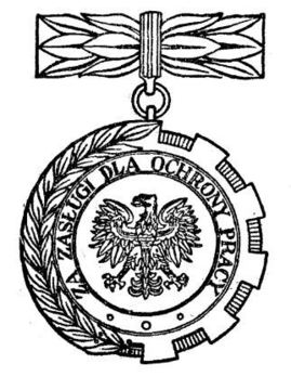 Decoration for Merit to Labour Protection Obverse