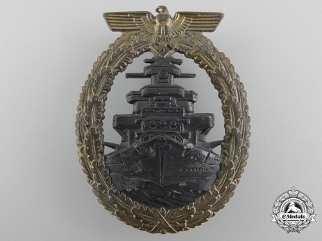 High Seas Fleet Badge, by F. Orth Obverse