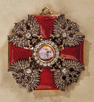 Order of Saint Alexander Nevsky, Type III, Civil Division, Cross (with diamonds)