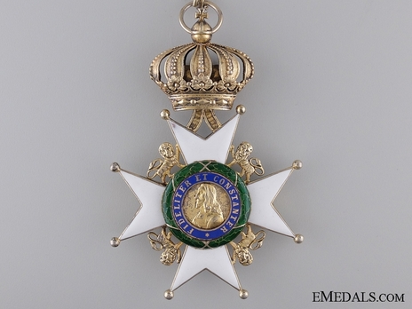 House Order of Saxe-Ernestine, Type II, Civil Division, I Class Commander Cross (in silver gilt) Obverse