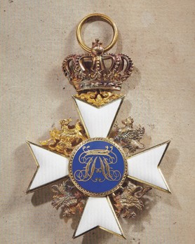 Order of the Wendish Crown, Civil Division, Knight (in gold) Reverse