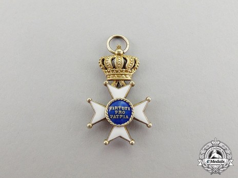 Military Order of Max Joseph, Commander Cross Miniature Reverse