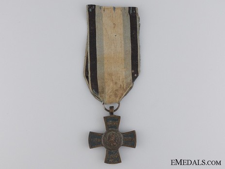 Commemorative Campaign Cross for Officers and Enlisted Men, 1813-1815 (in blackened bronze) Obverse