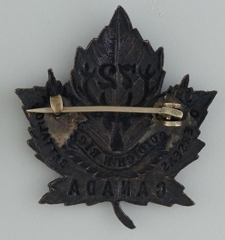 72nd Infantry Battalion Other Ranks Collar Badge Reverse