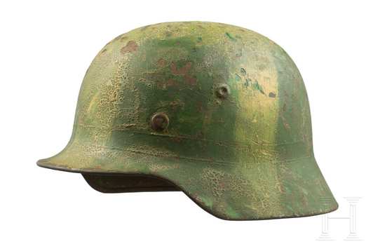 German Army Steel Helmet M40 (Painted Camouflage version) Profile