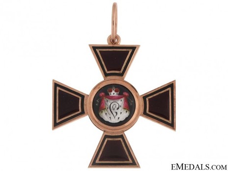 Order of Saint Vladimir III Class Badge (Civilian Division, early 1800's) Obverse