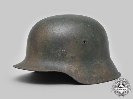German Army Steel Helmet M42 (Painted Camouflage version) Profile